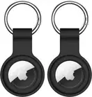 2 Pack for Airtag Holder with Keychain, Silicone Air Tag Case Designed for Apple