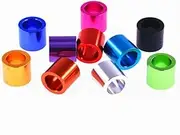 10pcs Aluminum Bushing Gasket M3 M4 M5 M6 Colourful Aluminum Washer Round Hollow No Thread Standoff Spacer A1 (Color : Light Blue_M6 10PC_Thickness 4MM)