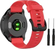 [Fleshy Leaf] Band for Garmin Forerunner 935/Forerunner 945/Forerunner 745,Compatible with Fenix 5/ Fenix 5plus/ Fenix 6/ Fenix 6 Pro/Approach S60,Soft Silicone 22mm Replacement Bands Strap