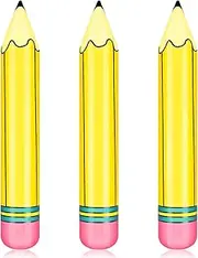 3 Pcs 27 Inch Giant Large Inflatable Pencil Back to School Graduation Decor Hanging Inflatable Pencil Classroom Decoration for Back to School Classroom Garden Room Birthday Party Decorations