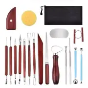 18 Pcs Pottery Tool Kit Polymer Clay Tools Modeling Clay Sculpting Tools Kit