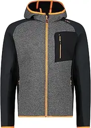 [CMP] Men's Giacca Da Uomo in Wooltech Con Cappuccio Fisso Wooltech Men's Jacket with Fixed Hood