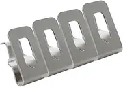 WHAMVOX Power Tool Belt Clip 4pcs Belt Clip Hooks for Key Metal Hooks Key Holder Stainless Steel