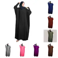 在飛比找蝦皮購物優惠-齋月穆斯林一件式祈禱頭巾連衣裙服裝 Jilbab 女士連帽 