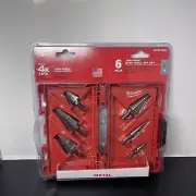 Milwaukee 48-89-9224 Black Oxide Step Drill Bit Set (6 Piece) (7777)
