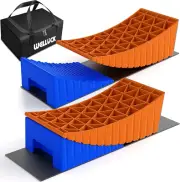 WELLUCK Camper Leveler, RV Leveling Blocks Camper Wheel Chocks up to 35,000 Lbs,