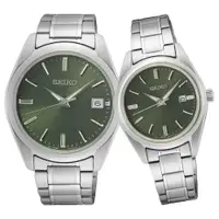 在飛比找ETMall東森購物網優惠-SEIKO 精工 CS系列簡約大三針時尚對錶/綠 (6N52