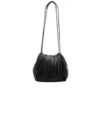 Jil Sander Smooth Grain Fringe Detailing Bucket Bag