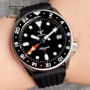 37Mm GMT Automatic Dive Watch Sapphire Crystal Luminous Date 20Bar Waterproof