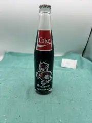 NC State Wolfpack Basketball 1983 NCAA Champions Coke Cola 10oz Glass Bottle