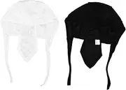 [LIGIGWASH] Versatile Mesh Long Tail Hat Breathable Pirate Hat for Cycling Helmet Liner for Street Dance Men's Women's Outdoor Sports Headwear