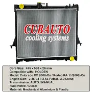 Radiator Fit Holden Rodeo RA Colorado RC 2.4L 3.5L Petrol/ 3L TD 2002–2012 AT/MT