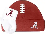 Future Tailgater Alabama Crimson Tide Baby Brown Football Cap and Socks, Various, 3-6 Months