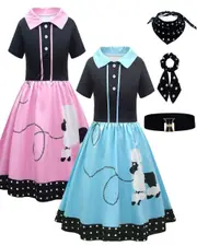 50's Poodle Skirt Girls Costume