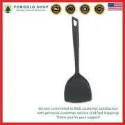 Nylon High Heat Solid Turner Black 13.5-inch Nonstick Safe Flipper Kitchen Tool
