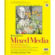 Strathmore Mixed Media Vellum Spiral Paper Pad 11"X14"-40 Sheets