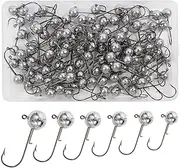 Lead Jig Head Soft Lure Fishing Bait Hook for Saltwater Freshwater