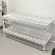 Ikea MACKAPÄR Shoe rack, white, Steel/Mesh 30¾×12⅝×15¾" NEW 505.309.93