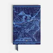 Montblanc Around the World in 80 Days Year 3 Blue Leather Lined 146 Notebook