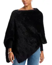Echo Plush Faux Fur Poncho