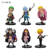 6pcs/set One Piece Figures PVC Action Model Dolls Figure Zoro Killer Kaido Sanji