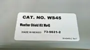 EATON WS45 TRANSFORMER DRY TYPE WEATHER SHIELD 2PC W/ HARDWARE