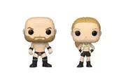 2pc WWE Rhonda Rousey & Triple H Pop Bobblehead Vinyl Figures 4/4.2in 3y+