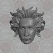 Albert Einstein custom head for Marvel Legends & other action figures
