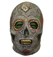 Day Of The Dead Zombie Horror Ghoul Mens Costume Overhead Latex Mask