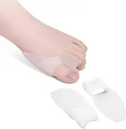 Bunion Corrector and Toe Separator Set - 6Pcs Soft Silicone Pads for Big Toe to Relax,Hallux Valgus Support, and Toe Alignment - BPA-Free, Protector for Overlapping Toes Unisex