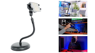 Rockville iStand 9 Gooseneck Microphone Mic Stand w/ iPad/iPhone/Tablet Mount