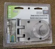 Defender Security Single Cylinder Deadbolt Lock Satin Nickel U-10817