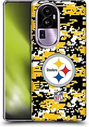 Head Case Designs Officially Licensed NFL Digital Camouflage Pittsburgh Steelers Graphics Soft Gel Case Compatible with Oppo Reno10 Pro+