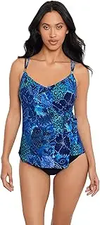 [MagicSuit] Women's Hazy Daze Carma Underwire Adjustable Tankini Top Separate