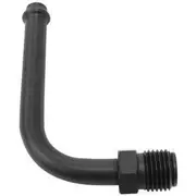 Aeroflow Holley / Stromberg Inlet Fitti1/2"-20 Thread to 5/16" 90 Deg - AF714-26BLK