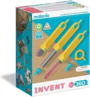 Invent | Cardboard Construction Tools for Kids Age 5+ | 360 Piece Toolkit in Lar