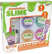Nickelodeon Slime Mix N Play Boba Blasts Slime Kit - Complete with 4 Containers of Slime & Add-Ins.