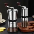 Home Portable Manual Coffee Grinder Hand Coffee Mill W/ Ceramic Burrs Adjustable