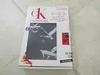 NEW Calvin Klein CK One Plush Boxer Brief CK LOGO Print MENS M Blue White $28.00
