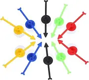 10pcs Suction Cup Arrow for Board Games Plastic Pointers Suction Base for Parties