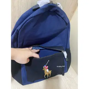 免運✨台灣現貨✨美國🇺🇸Polo Ralph Lauren專櫃POLO丹寧 帆布 拉鍊 後背包RL雙肩 刺繡 大馬 揹包