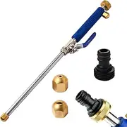 Hydro Jet Power Washer Wand, High Pressure Power Washer Wand with 2 Nozzle and Quick Connectors, Watering Sprayer Cleaning Tool for Patio Car Pet Gutter Window Garden Cleaning