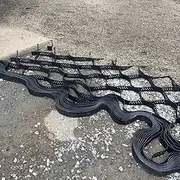Soil Pea Permeable Gravel Stabilizer Pavers for Retaining Walls, Polyethylene Foldable Honeycomb-Ground Grid,Easy to Install(3m x 9m (10ft x 30ft))
