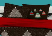 Pair of Merry Christmas European Pillowcases 65cm x 65cm