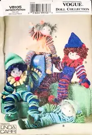 Vogue Pattern V8105,Pattern,Material,Dolls,Toys,Children,Crafts,Uncut,Brand-New,