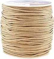 (2mm, Tan) - Mandala Crafts Extra Long 1mm 1.5mm 2mm Braided Nylon 109 YD Light Fan Shade Lift Blinds Cord (2mm, Tan)