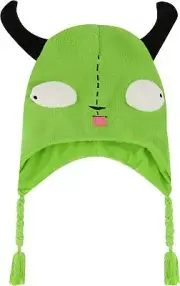 Invader Zim Beanie Hat, Gir Cosplay Adult Peruvian Winter Knit Cap W
