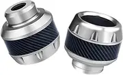 Front Fork Sliders - 2X Aluminum Alloy Front Fork Wheel Frame Sliders - Protective Caps, Motorbike Guard Pads for Most Moped Scooters