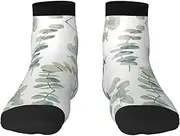 [JBYJBX] Eucalyptus Leaves Print Adult Socks Womens Mens Workout Thermal Cozy All-Season Gift Holiday Articles Use