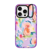 iPhone 16 Pro Impact Ring Stand Case MagSafe Compatible Pastel Bouquet iPhone Case